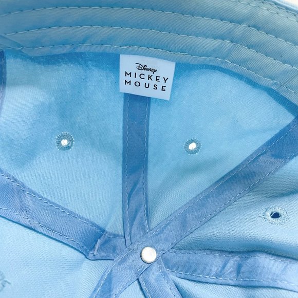Disney Mickey Mouse Baby Blue Strapback Dad Hat Cap - Picture 7 of 7
